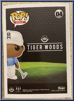 Tiger Woods (Blue Shirt) from Golf - Pop! Vinyl Figures manufactured by Funko [Back]
