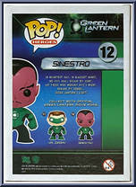 Sinestro from Green Lantern - Pop! Vinyl Figures manufactured by Funko [Back]