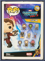 Star-Lord (Unmasked) from Guardians of the Galaxy - Volume 2 - Pop! Vinyl Figures manufactured by Funko [Back]