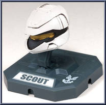 Scout (White) / Mark VI (Blue) / EVA (Red) from Halo 3 - Helmets - Series 2 manufactured by McFarlane [Loose]