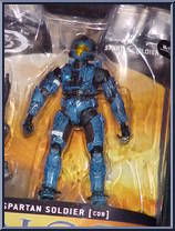Spartan Soldier CQB (Blue) from Halo 3 - Series 1 - Multiplayer manufactured by McFarlane [Front]