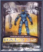 Spartan Soldier Mark VI (Blue) from Halo 3 - Series 1 - Multiplayer manufactured by McFarlane [Front]