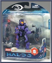 Spartan Soldier CQB (Violet) from Halo 3 - Series 3 - Multiplayer manufactured by McFarlane [Front]