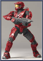 Spartan Soldier Mark VI (Red) (Mass) Action Figure