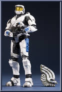 Spartan Mark VI (White / Blue) Action Figure
