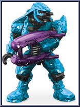 Covenant Elite Combat (Cyan) from Halo - Blind Bags - Series  6 manufactured by Mega Bloks [Loose]