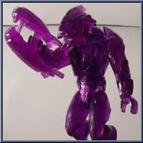 Covenant Elite Combat (Mystery) (Translucent Purple) from Halo - Blind Bags - Series  6 manufactured by Mega Bloks [Loose]