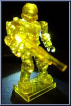 Master Chief (Mystery) (Yellow Translucent) from Halo - Blind Bags - Series  7 manufactured by Mega Bloks [Loose]