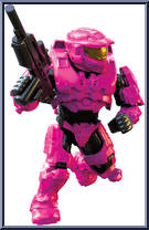 UNSC Spartan Mark VI (Pink) from Halo - Blind Bags - A New Dawn manufactured by Mega Bloks [Loose]