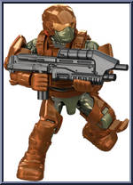UNSC Marine Halo Wars from Halo - Blind Bags - Delta manufactured by Mega Bloks [Loose]