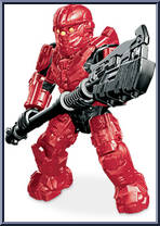 UNSC Spartan CIO (Red) from Halo - Blind Bags - Series  9 manufactured by Mega Bloks [Loose]