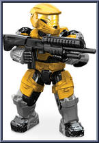 UNSC Spartan Mark V(B) (Gold) from Halo - Blind Bags - Series  6 manufactured by Mega Bloks [Loose]