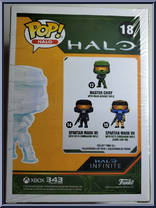 Master Chief (with M40 Assault Rifle in Active Camo) from Halo - Pop! Vinyl Figures manufactured by Funko [Back]
