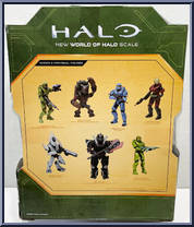 Master Chief (with Commando Rifle & Grappleshot) from Halo Infinite - Series 4 manufactured by Jazwares [Back]