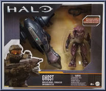 Ghost (with Elite Officer) from Halo - Wave 1 manufactured by Mattel [Front]