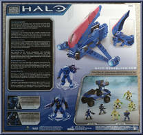 Blue Series Banshee from Halo - Sets manufactured by Mega Bloks [Back]