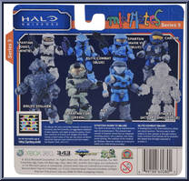 Spartan ODST (White) / Brute Stalker (Active Camouflage) from Halo - Minimates - Toys R Us - Series 3 manufactured by Diamond Select [Back]
