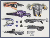 Halo Reach Weapons Pack from Halo Reach - Series 5 - Armor Packs manufactured by McFarlane [Loose]