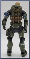 Jun (Unhelmeted) from Halo Reach - Series 6 manufactured by McFarlane [Loose]