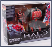 Mongoose with Red Team Scout from Halo Reach - Series 4 - Vehicles manufactured by McFarlane [Front]