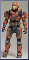 Spartan CQB Custom Armor (Rust) from Halo Reach - Series 5 - Armor Packs manufactured by McFarlane [Loose]