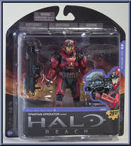 Spartan Operator (Male / Team Red) from Halo Reach - Series 5 manufactured by McFarlane [Front]