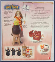 Hermione Granger from Harry Potter and the Sorcerer's Stone - Magical Powers manufactured by Mattel [Back]