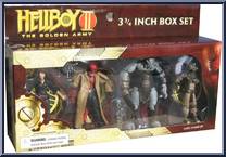 Hellboy / Liz / Wink / Johann from Hellboy II - 3 3/4" Scale manufactured by Mezco [Front]