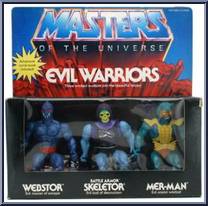 Evil Warriors - Webstor, Skeletor & Mer-Man from He-Man - Masters of the Universe - Multi-Packs manufactured by Mattel [Front]