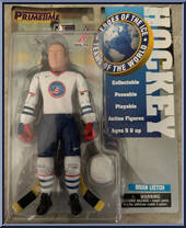 Brian Leetch (USA) from Heroes of the Ice - Teams of the World manufactured by PrimeTime Industries [Front]