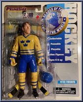 Peter Forsberg (Sweden) from Heroes of the Ice - Teams of the World manufactured by PrimeTime Industries [Front]