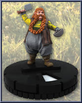 Bombur the Dwarf from Hobbit - An Unexpected Journey - HeroClix - Basic Series manufactured by WizKids [Loose]
