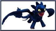 Night Fury from How to Train Your Dragon - Plush 12" Scale manufactured by Spinmaster [Front]