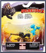 Nadder vs. Nadder Nabber from How to Train Your Dragon 2 - Mini Figures manufactured by Spinmaster [Front]