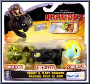Squirt & Float Dragons from How to Train Your Dragon 2 - Bath Toys manufactured by Spinmaster [Front]