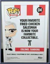Colonel Sanders (with Cane) from Icons - Pop! Vinyl Figures manufactured by Funko [Back]