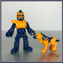 Robo Cop / K-9 from Imaginext - Blind Bags - Series  8 manufactured by Fisher-Price [Loose]