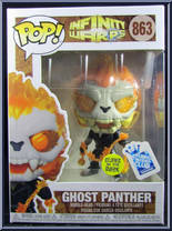 Ghost Panther (Glows in the Dark) from Infinity Warps - Infinity Warps Pop! manufactured by Funko [Front]