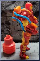 Iron Man (Inferno Armor) from Iron Man - Series 4 manufactured by Toy Biz [Loose]
