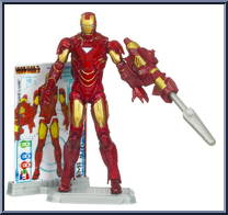 Iron Man (Mark VI) from Iron Man 2 - 2010 Movie - Movie Series manufactured by Hasbro [Loose]