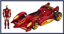 Mark VI Red Vortex from Iron Man 2 - 2010 Movie - Vehicles manufactured by Hasbro [Loose]