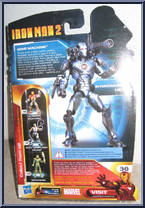 War Machine (Unmasked) from Iron Man 2 - 2010 Movie - Comic Series manufactured by Hasbro [Back]