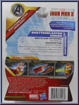 Iron Man (Shatterblaster) from Iron Man 3 - Movie - Basic Series manufactured by Hasbro [Back]