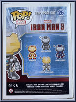 Iron Man (Deep Space Suit) (Mark XXXIX) from Iron Man - Iron Man 3 Pop! manufactured by Funko [Back]
