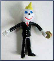 Jack (Black Suit / Burger) from Jack in the Box - Bendables manufactured by Jack in the Box [Loose]