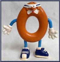 Ollie O. Ring (Brown) from Jack in the Box - Bendables manufactured by Jack in the Box [Loose]