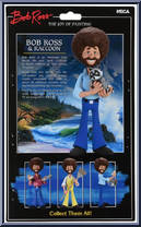 Bob Ross & Raccoon from Joy of Painting - Toony Classics manufactured by Neca [Back]