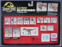 Dilophosaurus from Jurassic Park - Dino Screams manufactured by Kenner [Back]