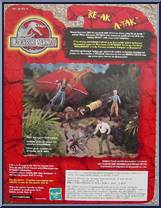 Dr. Alan Grant & Velociraptor from Jurassic Park III - Humans manufactured by Hasbro [Back]
