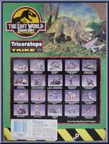 Triceratops "Trike" from Jurassic Park - Lost World - Dinos - Series 1 manufactured by Kenner [Back]